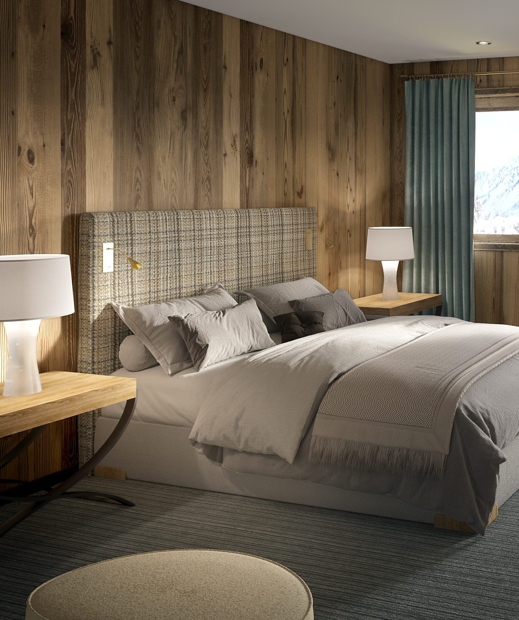 Projet de chalet à Megève. Studio Nicolas Aubagnac Projet de chalet à Megève. Studio Nicolas Aubagnac