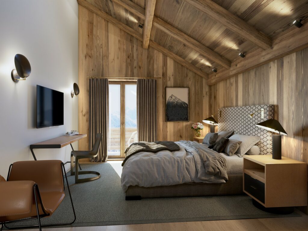 Des chambres et des salles de bain très cosy