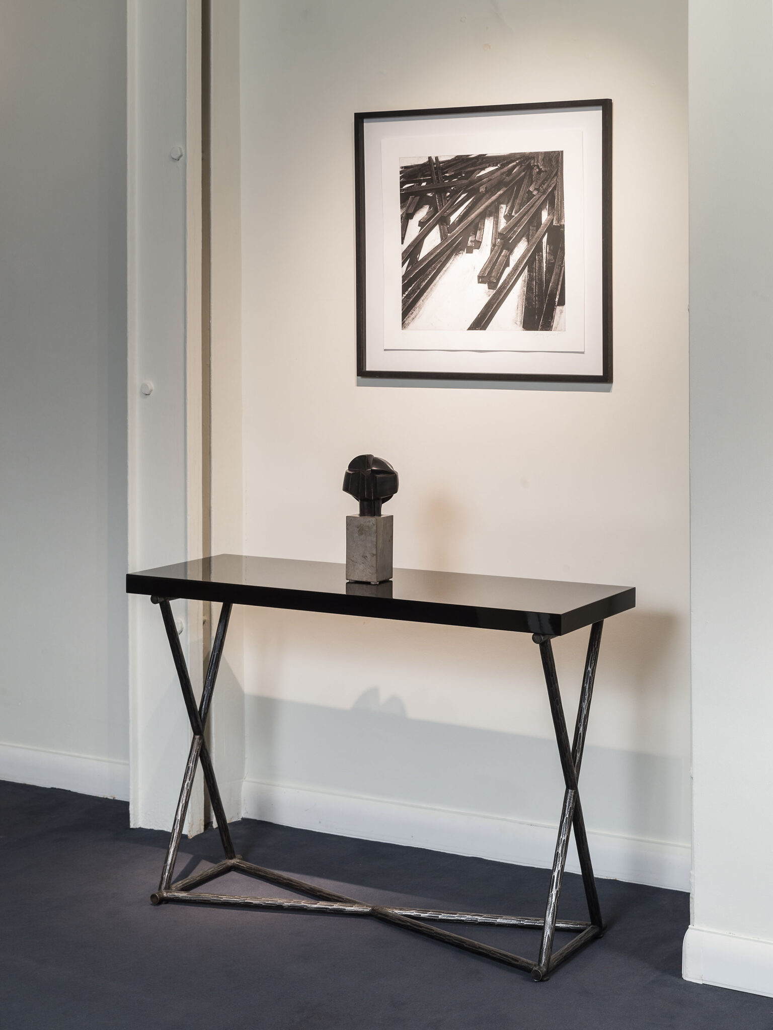 Variante avec plateau de laque noire