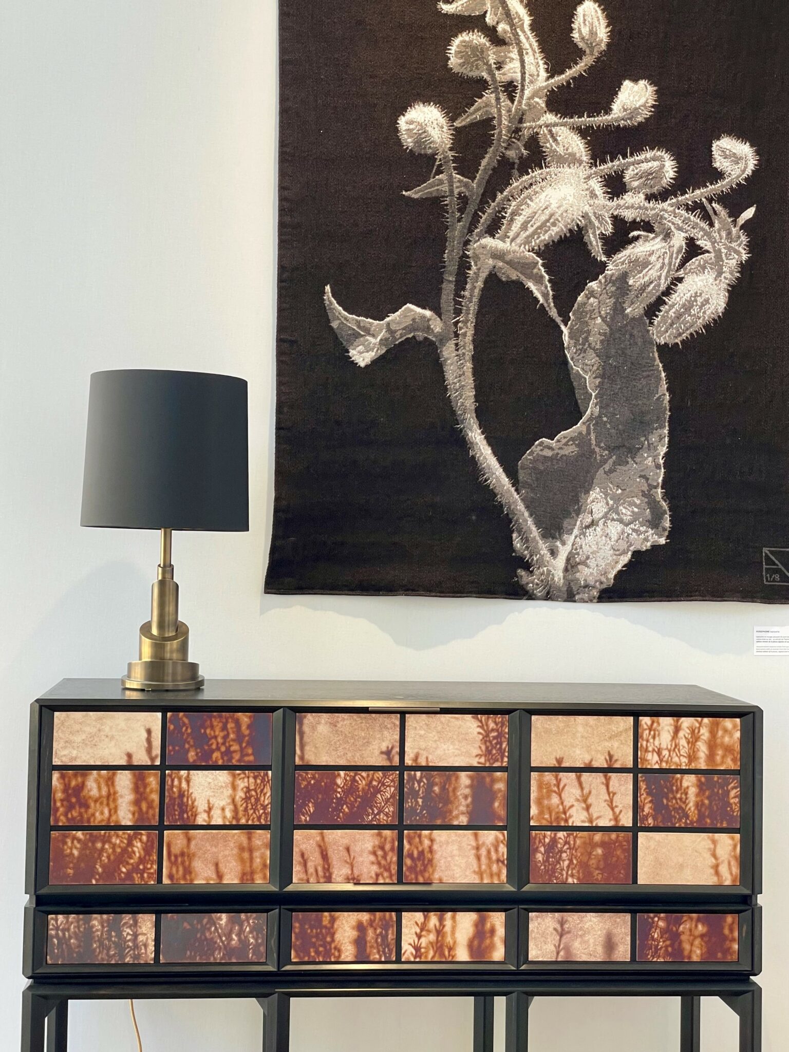Harmonie plurielle avec le cabinet HERBOLARIUM et la lampe BABEL